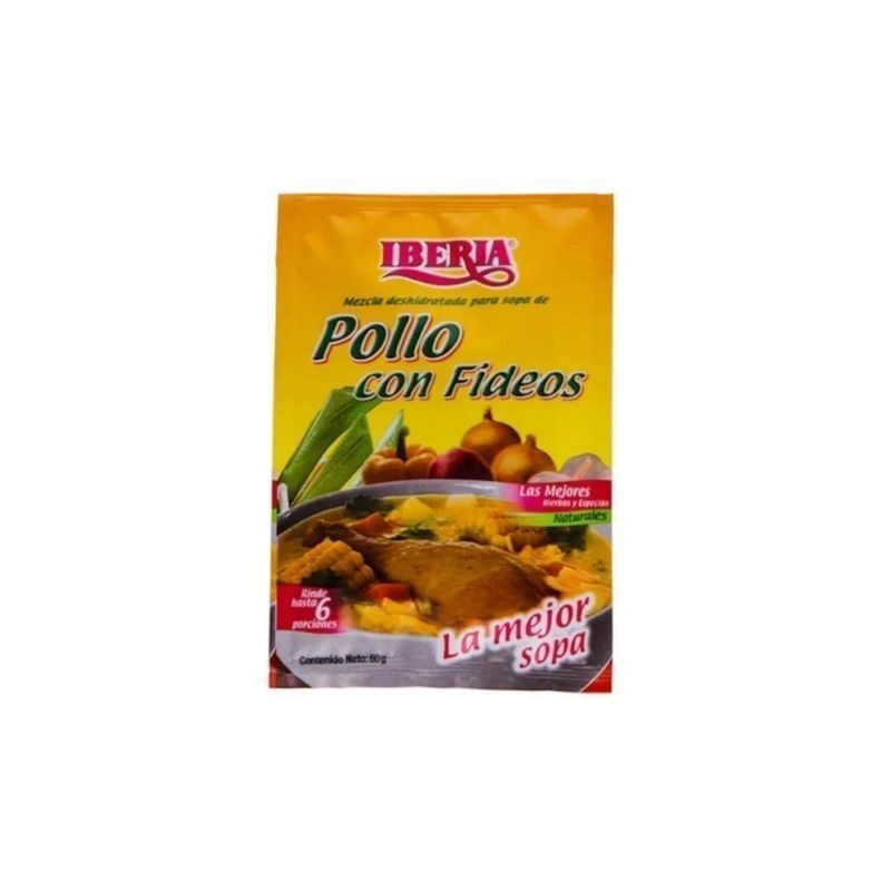 SOPA IBERIA POLLO CON FIDEOS 60GR