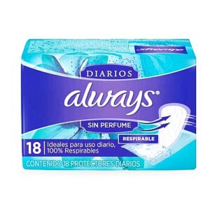 PROTECTOR DIARIO ALWAYS SIN PERFUME 18UND