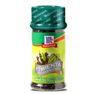 PIMIENTA NEGRA ENTERA MCCORMICK 60GR