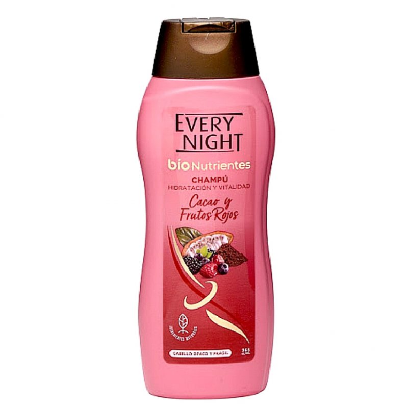 SHAMPOO EVERY NIGHT CACAO Y FRUTOS ROJOS 365ML