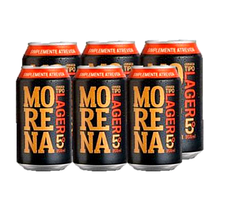 CERVEZA DE LATA MORENA 355ML X 24UND