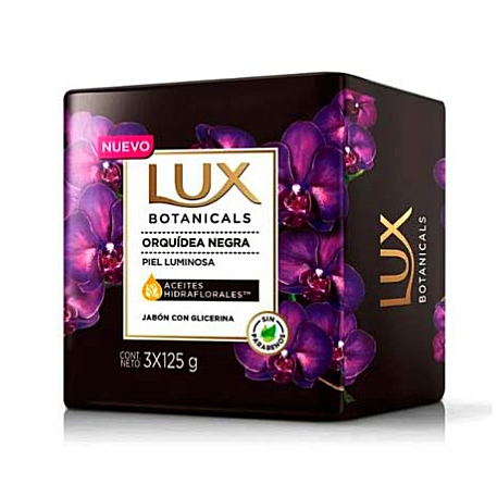 JABON LUX ORQUIDEA NEGRA 3X125G