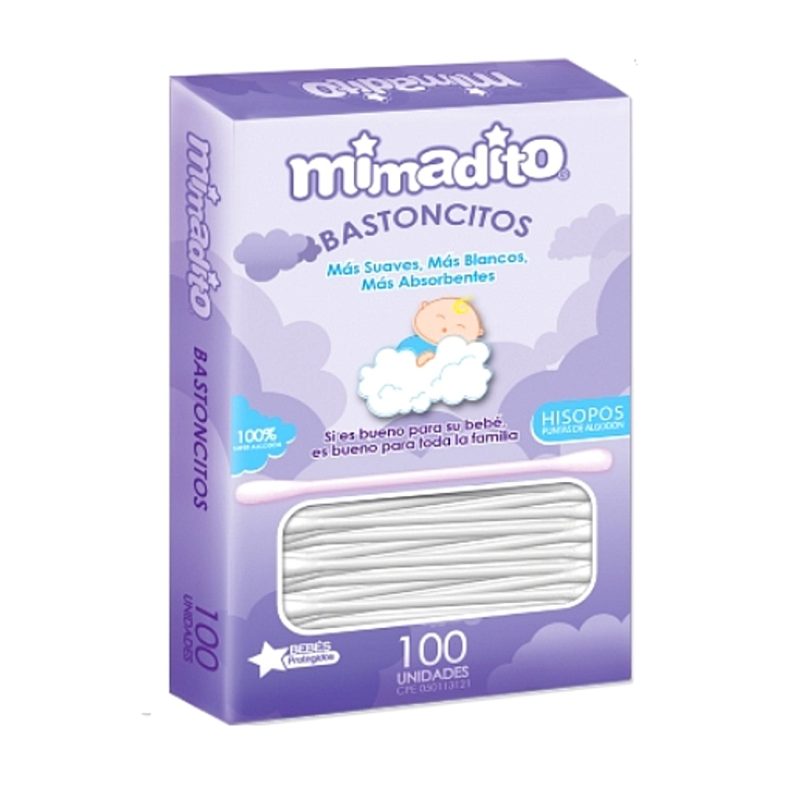 HISOPO ALGODON MIMADITO 100UND