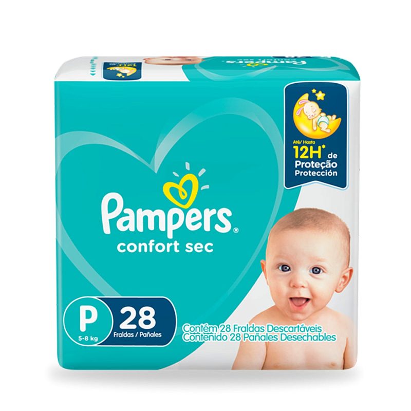PAÑAL PAMPERS CONFORT SEC P 28UND
