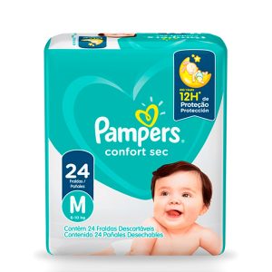 PAÑAL PAMPERS CONFORT SEC M 24UND