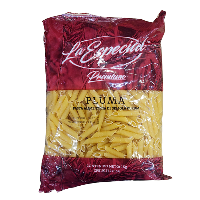 PASTA LA ESPECIAL PLUMAS 1KG