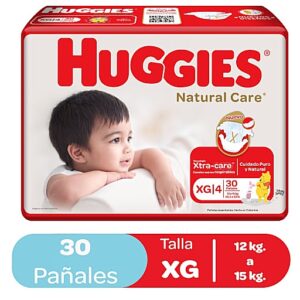 PAñAL HUGGIES NATURAL CARE XG 30UND