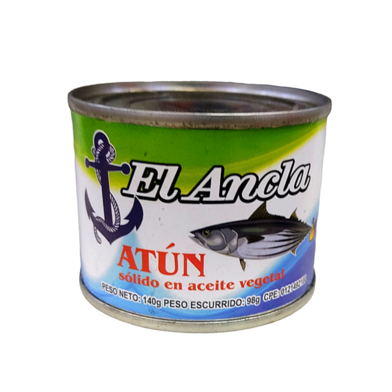 ATUN EN ACEITE VEGETAL EL ANCLA 140GR