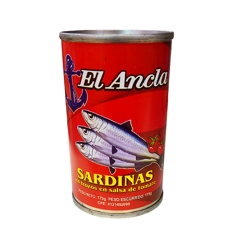 SARDINA EL ANCLA EN SALSA DE TOMATE 170GR