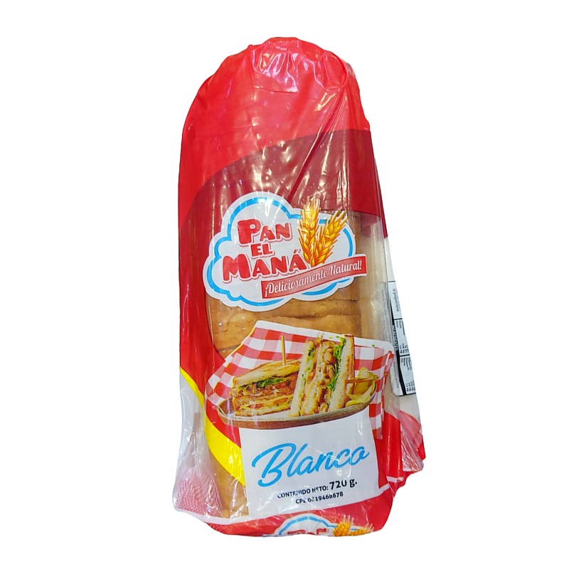 PAN DE SANDWICH BLANCO EL MANA 720GR