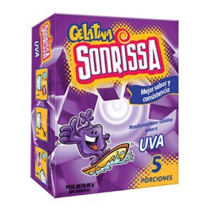 GELATINA SONRISA UVA 66GR 5PORCIONES