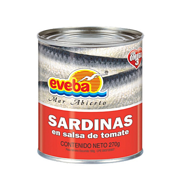 SARDINA EVEBA EN SALSA DE TOMATE 270GR
