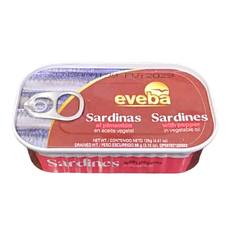 SARDINA EVEBA AL PIMENTON 125GR