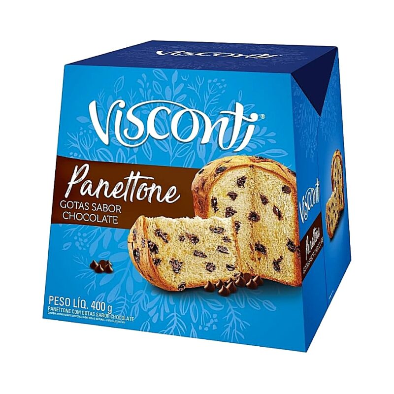 PANETTONE DE GOTAS DE CHOCOLATE VISCONTI 400GR