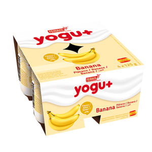 YOGURT YOGU+ BANANA FEIRACO 4X125GR