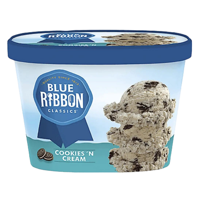 HELADO BLUE RIBBON COOKIES AND CREAM 1,4LT