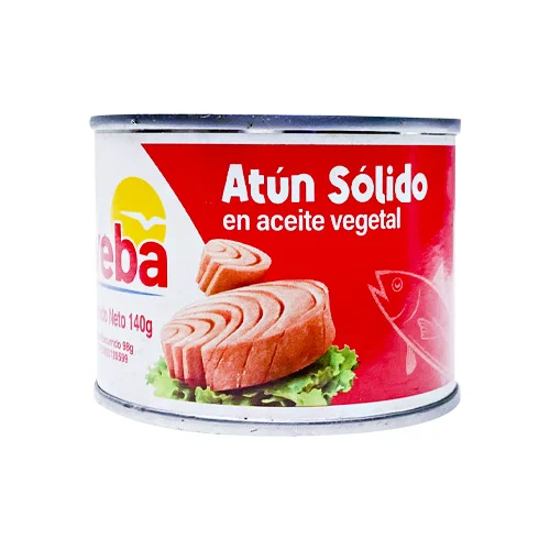 ATUN EVEBA SOLIDO EN ACEITE VEGETAL 140GR