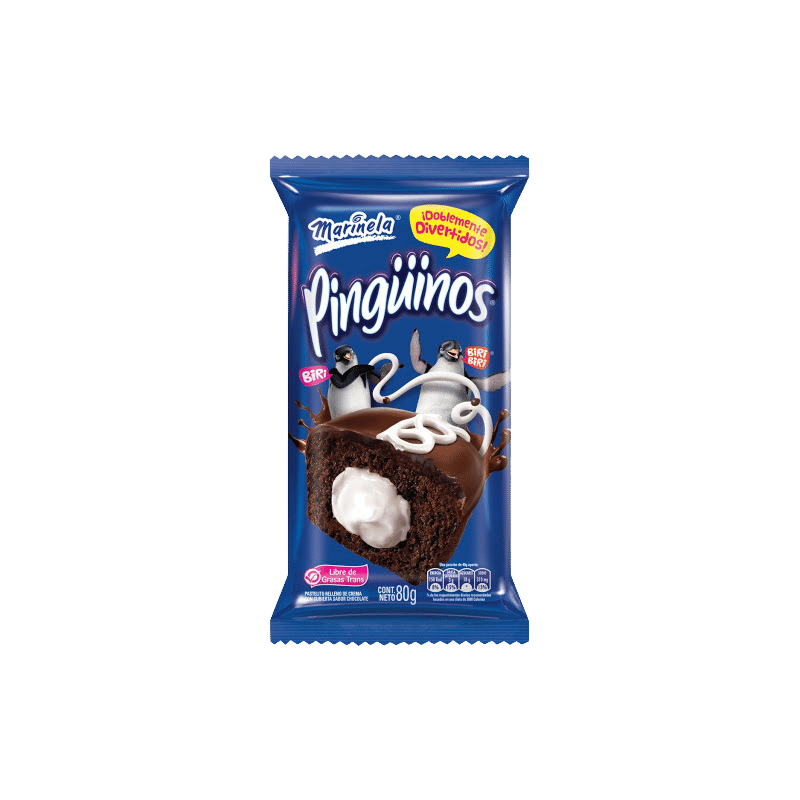 PONQUE PINGUINO CLASICO CHOCOLATE 80GR