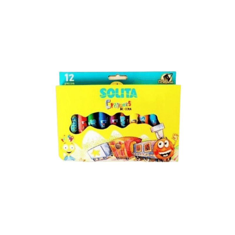 CREYONES DE CERA SOLITA 12PZ