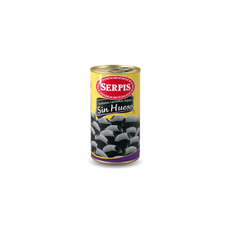 ACEITUNAS NEGRAS SERPIS S/H 350GR