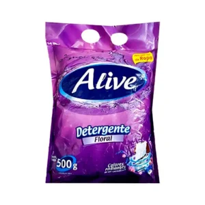 DETERGENTE EN POLVO ALIVE FLORAL 500GR