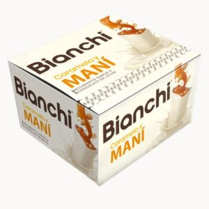 BIANCHI BARRA MINI DE CHOCOLATE BLANCO CARAMELO Y MANI 12UNID X 25GR