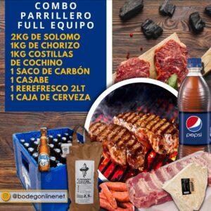 COMBO PARRILLERO FULL EQUIPO CON VACIO