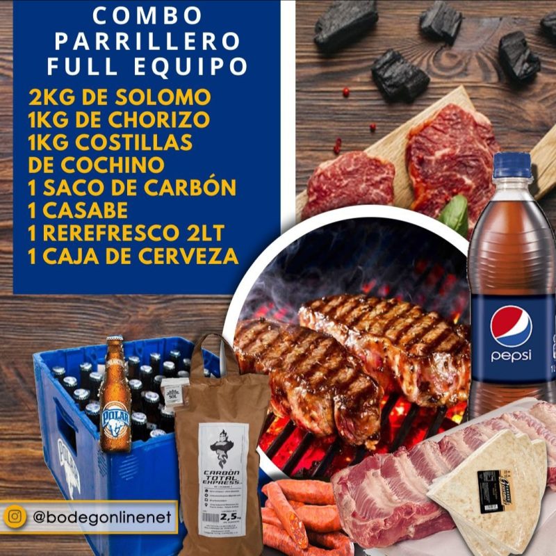 COMBO PARRILLERO FULL EQUIPO CON VACIO
