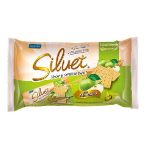 GALLETA SILUET INTEGRAL CON MANZANA 252GR