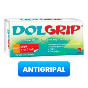 DOL GRIP ACETAMINOFEN+CAFEINA+CLORFENIRAMINA 10 TABLETAS