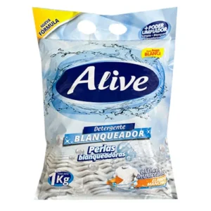 DETERGENTE EN POLVO ALIVE BLANQUADOR 1KG