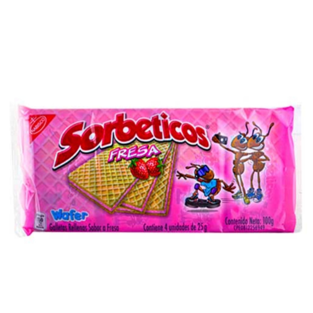 GALLETAS SORBETICO FRESA 4UND