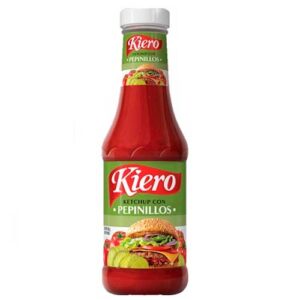 SALSA DE TOMATE CON PEPINILLOS KIERO 380GR