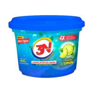 LAVAPLATOS EN CREMA 3N LIMON 450GR