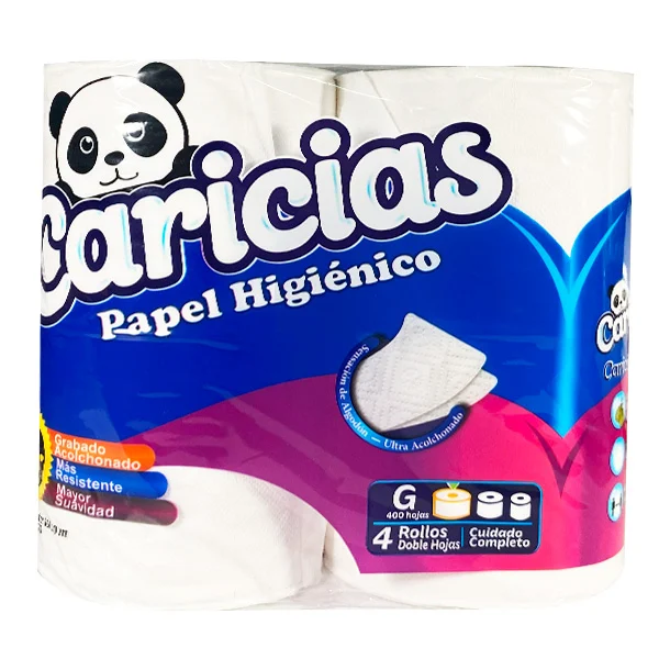 PAPEL HIGUIENICO CARICIAS 4R 400HOJAS