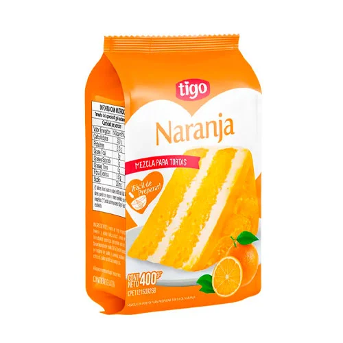 MEZCLA PARA TORTA NARANJA TIGO 400GR