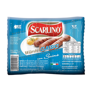 SALCHICHAS SCARLINO CLASICAS CON CERDO 10UND