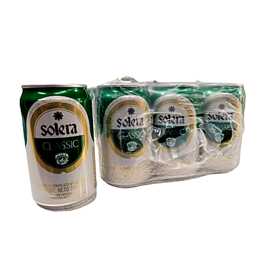 CERVEZA SOLERA VERDE DE LATA 250ML X 12UND