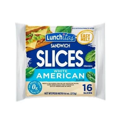 QUESO AMERICANO BLANCO LUNCHITAS 16UND