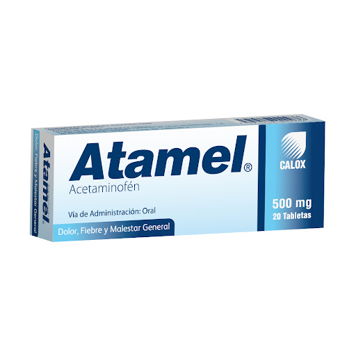 ATAMEL ACETAMINOFEN 500MG X 20TABLETAS