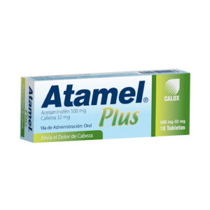 ATAMEL FORTE 500MG + CAFEINA 32MG X 10TABLETAS