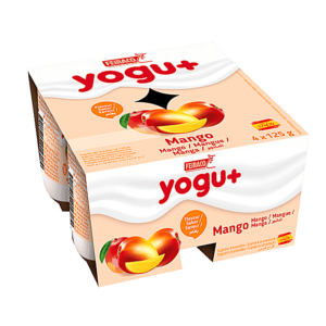 YOGURT YOGU+ MANGO 4X125GR